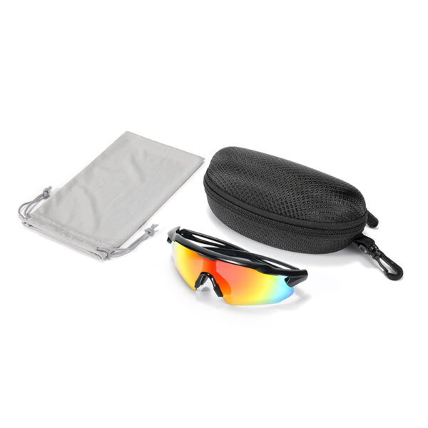 HB-502 BALCK RED SPORTS GLASSES (5)