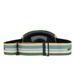Ski goggle strap back detail, anti-slip adjustable buckle, vintage woven strap, windproof snow eyewear