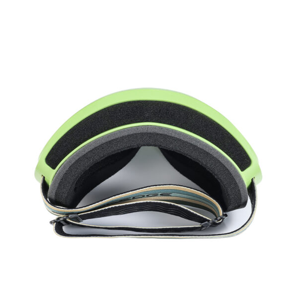 Inner foam bottom view of spherical ski goggles, breathable face foam padding, double anti-fog snow goggles