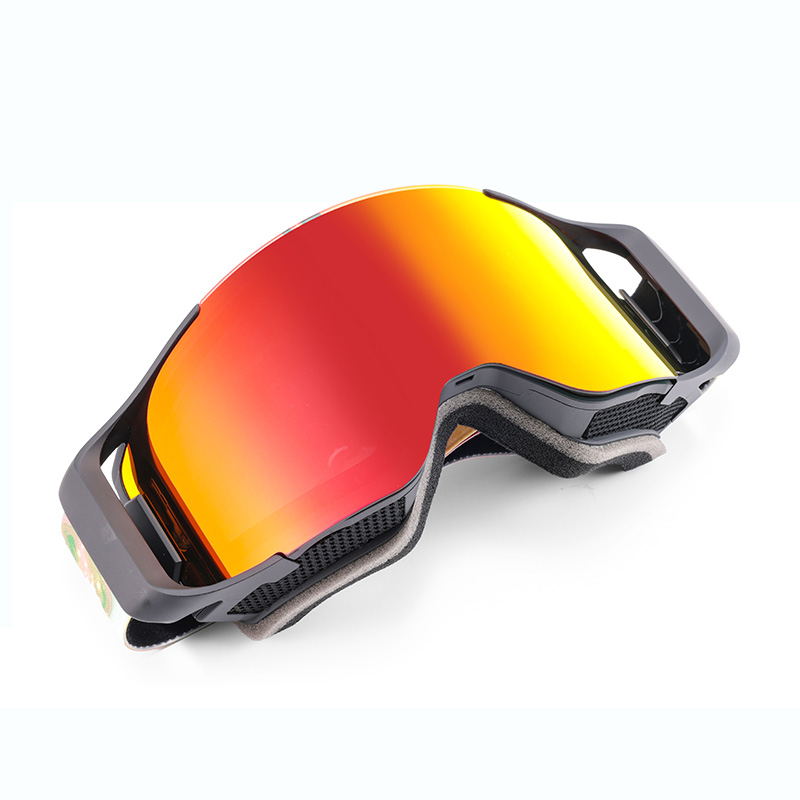 Maschera Da Sci BOLLE BEDROCK PLUS 2024 – Carmine Red/Sunrise – Doppia Lente Antiappannamento E Antigraffio