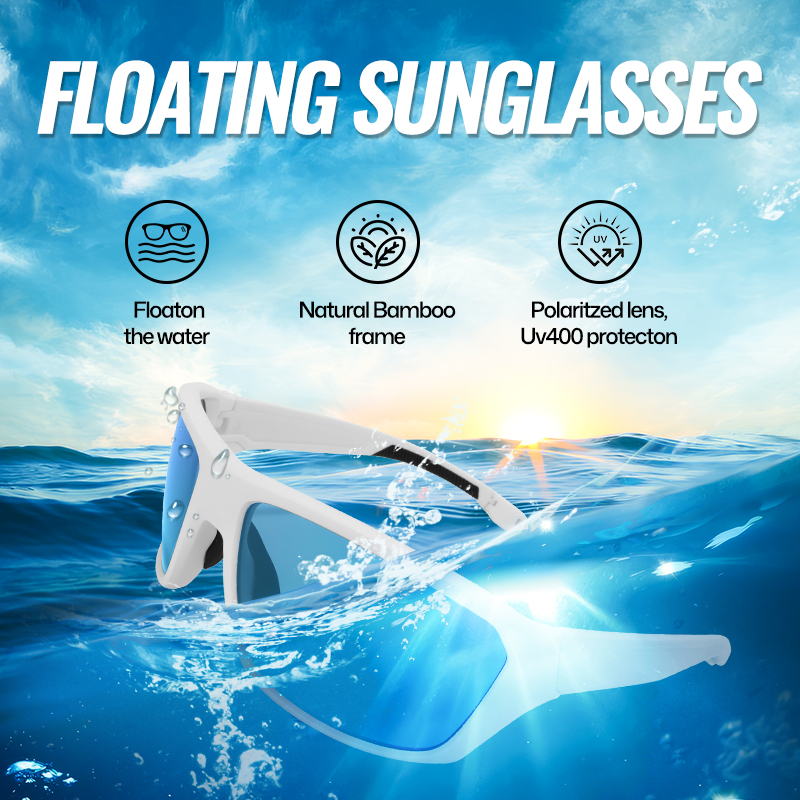 affiche de lunettes de soleil flottantes