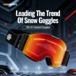 magnetic heated ski goggles with built-in battery