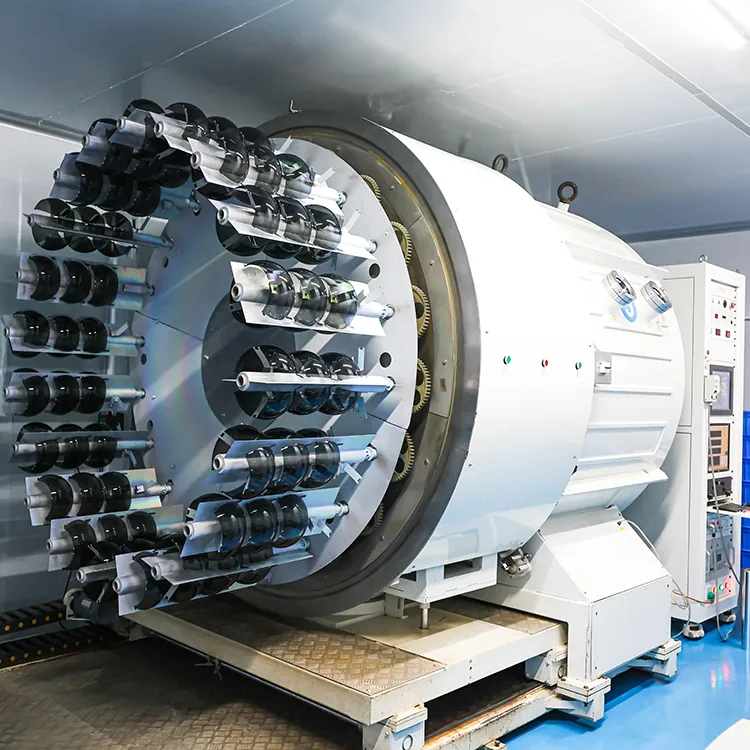 High precision vacuum electroplating and REVO coating line