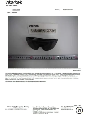 Tested Product Sample SHAH01812236